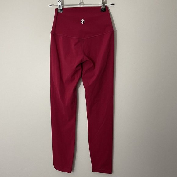 Born Primitive Leggings Womens M Cranberry Red Full Length High Rise Pants EUC - Picture 2 of 10